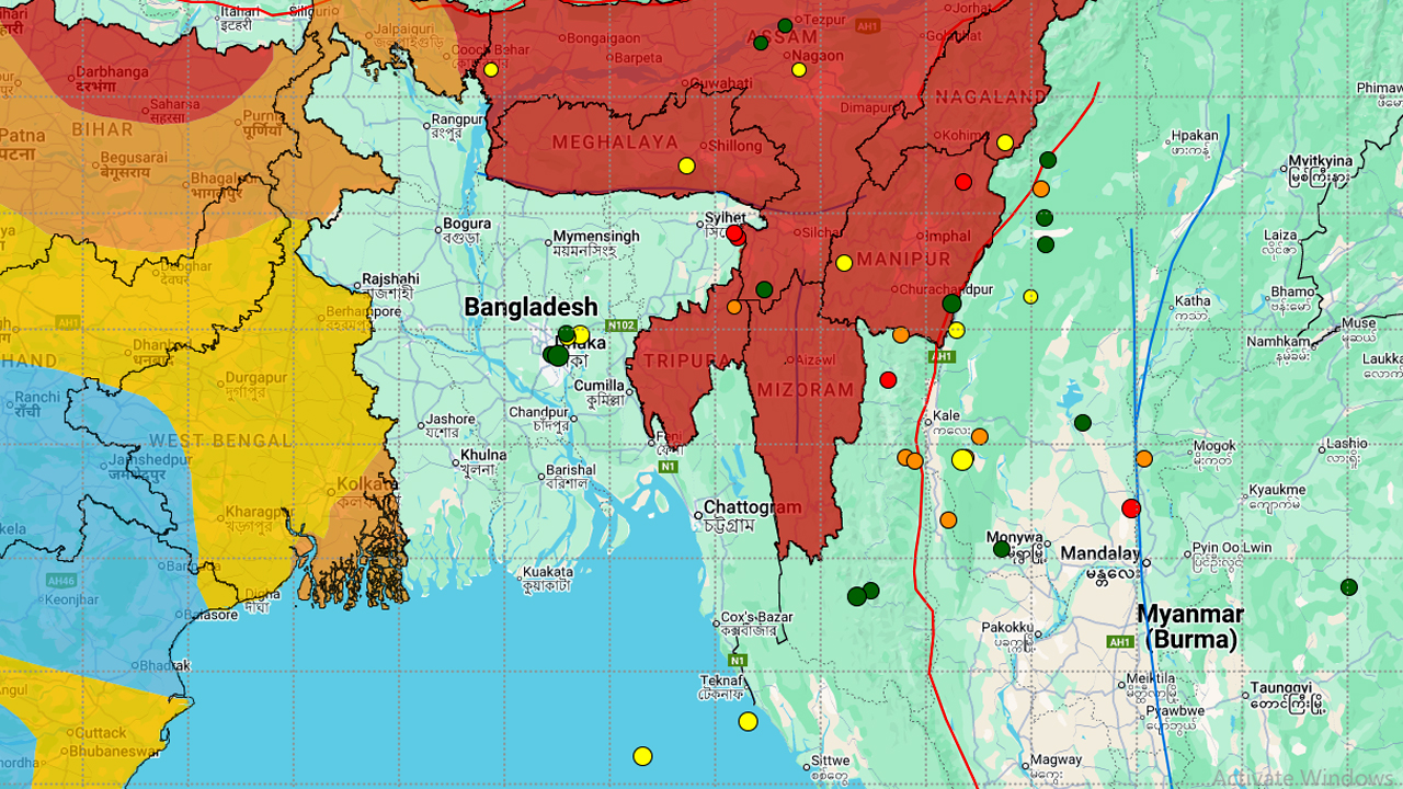 দেশে ৫ মিনিটে দুইবার ভূমিকম্প