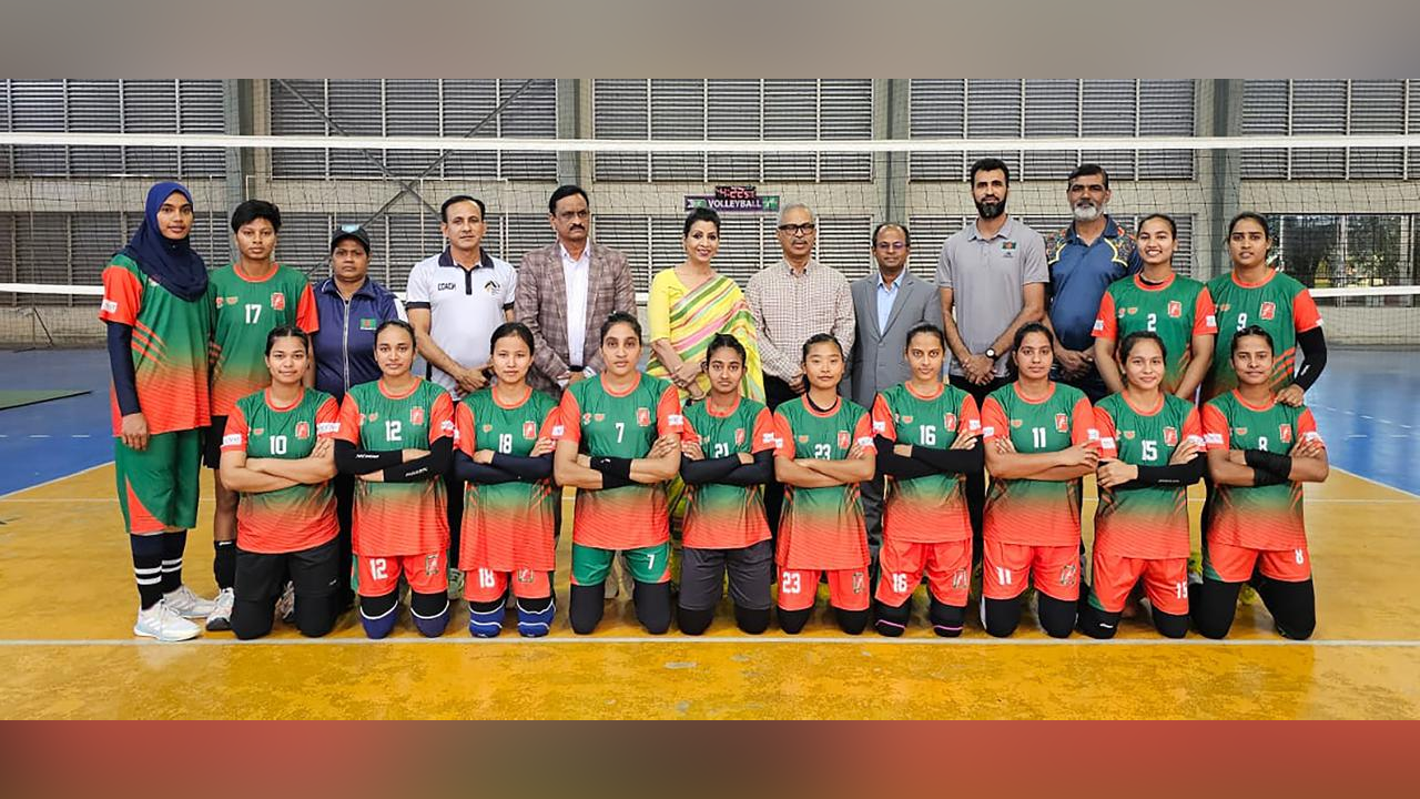 মালদ্বীপে কাভা কাপে অংশ নিতে প্রস্তুত বাংলাদেশ নারী ভলিবল দল