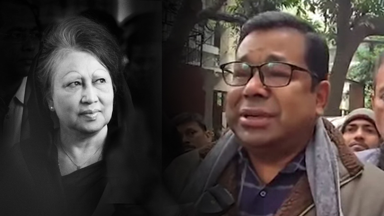 খালেদা জিয়ার মৃত্যুতে অঝোরে কাঁদলেন মনির খান । ছবি : সংগৃহীত