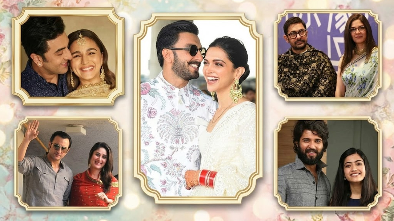 নতুন বছর বরণে রণবীর-দীপিকা থেকে বিজয়-রাশমিকা—কে কোথায়? । ছবি: সংগৃহীত