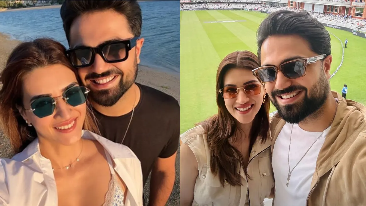 প্রেমিককে সঙ্গে নিয়ে বোনের বিয়েতে কৃতি