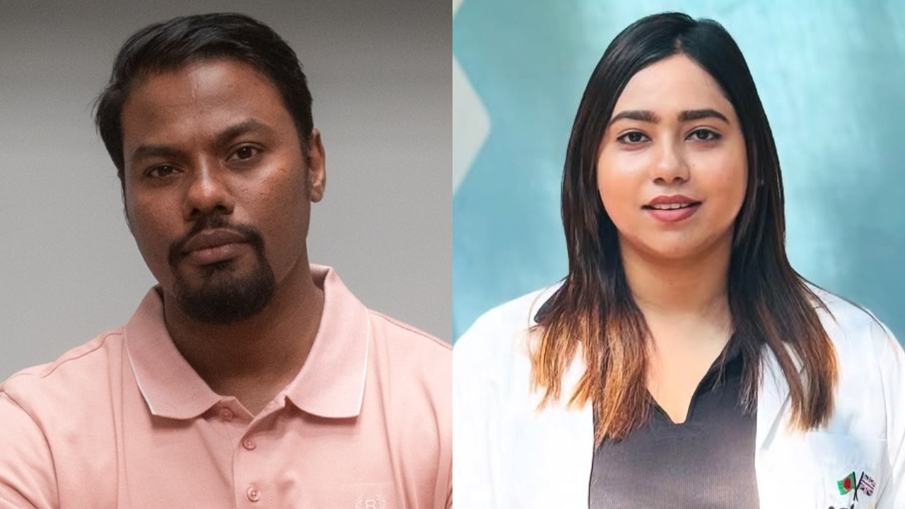 উপস্থাপক রাফসান সাবাব ও সানিয়া সুলতানা এশা। ছবি : কোলাজ