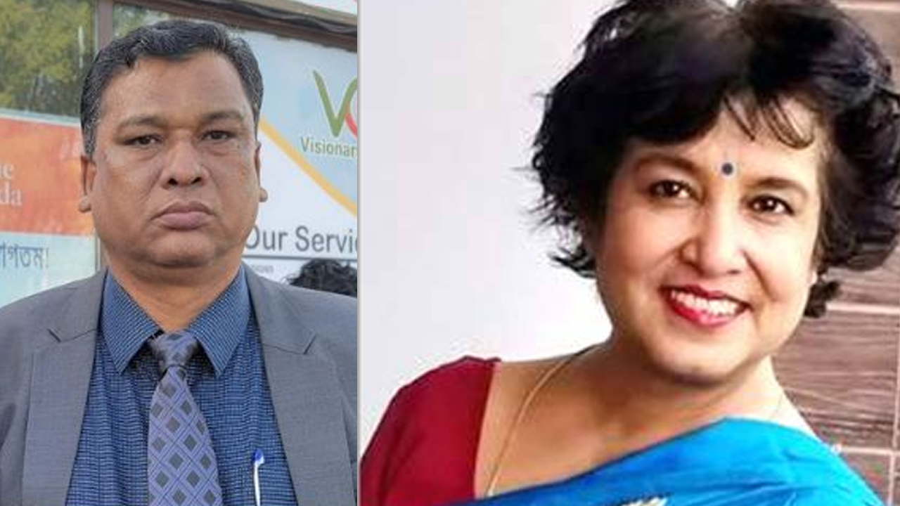 তসলিমা নাসরিনসহ দুজনের বিরুদ্ধে মামলা