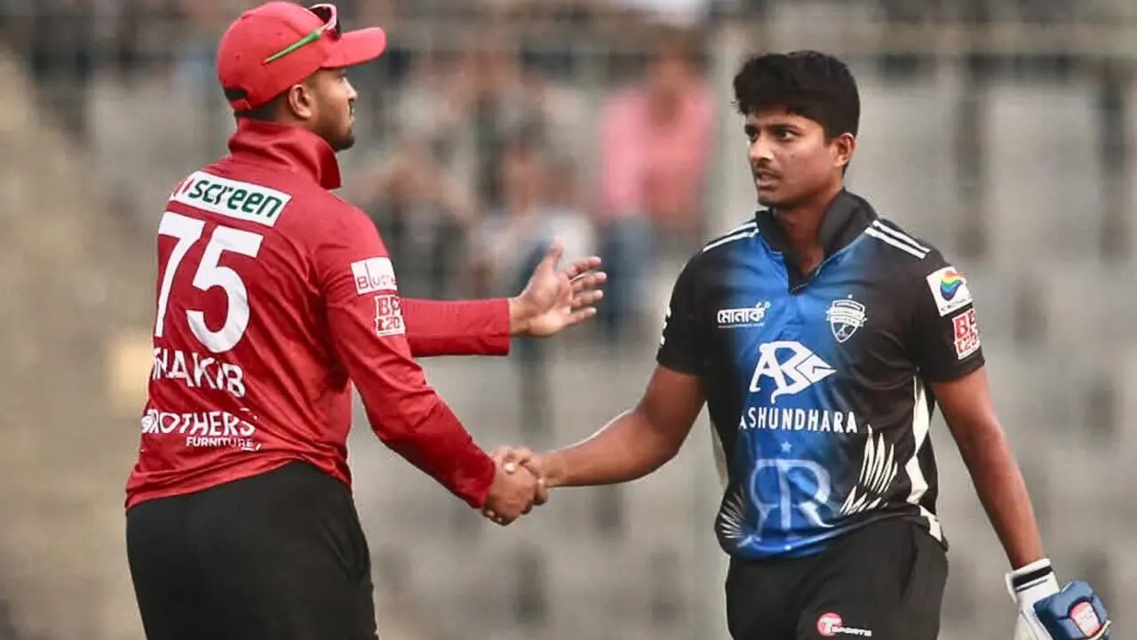 সাকিব আল হাসান ও শেখ মেহেদী। ছবি : সংগৃহীত