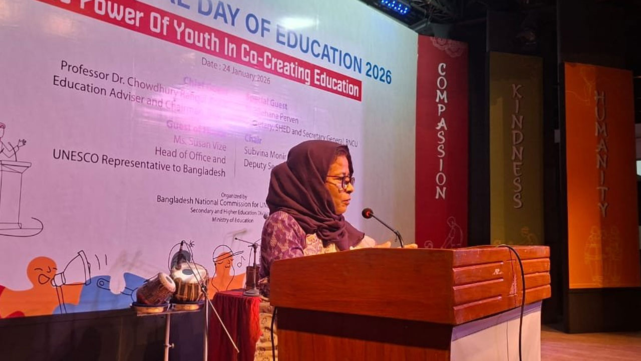 শিক্ষা সচিব এবং বাংলাদেশ জাতীয় ইউনেস্কো কমিশনের (বিএনসিইউ) সেক্রেটারি জেনারেল রেহানা পারভীন| ছবি : কালবেলা