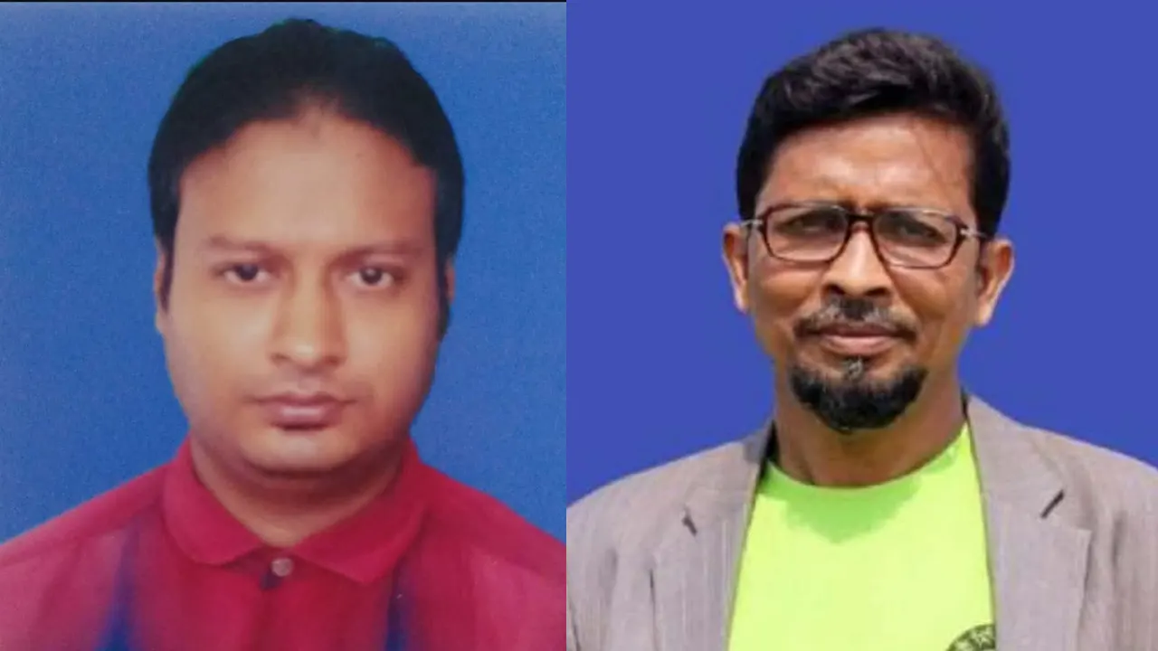 এইচ এম মিলন ও নাসিরউদ্দিনের ফকির লিটন। ছবি : কালবেলা