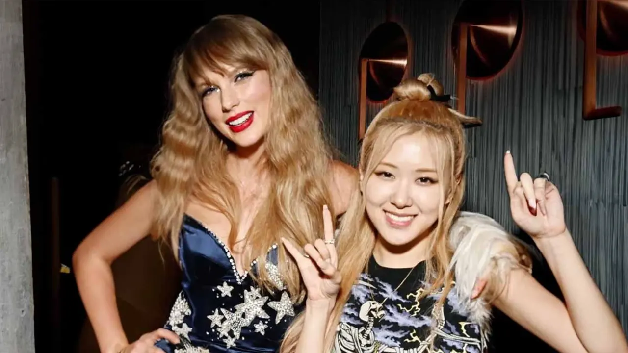 টেইলর সুইফট ও ব্ল্যাকপিঙ্ক তারকা রোজেI ছবি : সংগৃহীত