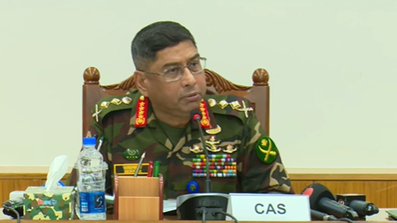 সেনাবাহিনীর প্রধান জেনারেল ওয়াকার-উজ-জামান। ছবি : সংগৃহীত