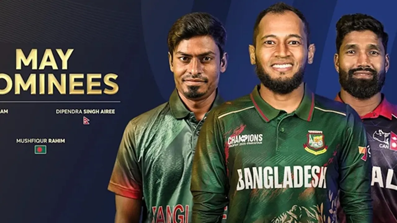 আইসিসির মাসসেরার দৌড়ে তাইজুল-মুশফিক