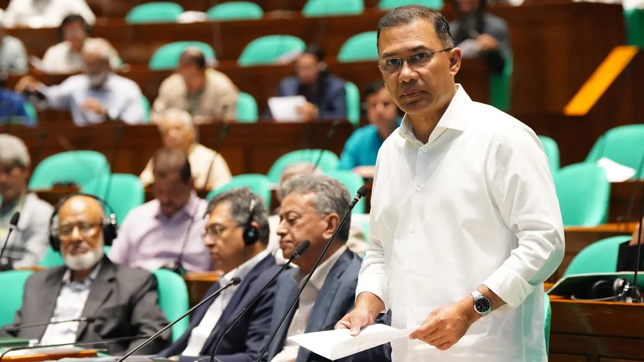 সংসদ অধিবেশনে বক্তব্য রাখছেন তারেক রহমান। পুরনো ছবি