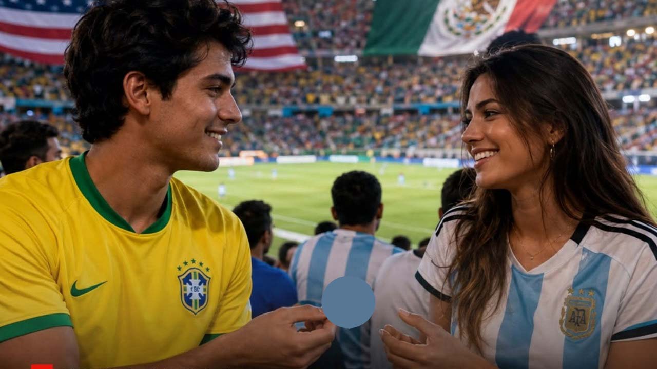 বিশ্বকাপ উন্মাদনায় দুই দর্শক। ছবি : সংগৃহীত