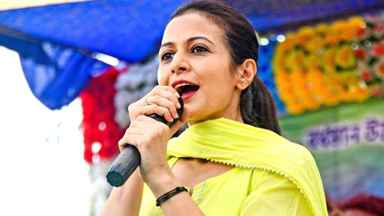 জনপ্রিয় অভিনেত্রী ও তৃণমূল কংগ্রেসের রাজ্যসভার সদস্য কোয়েল মল্লিক। ছবি : সংগৃহীত