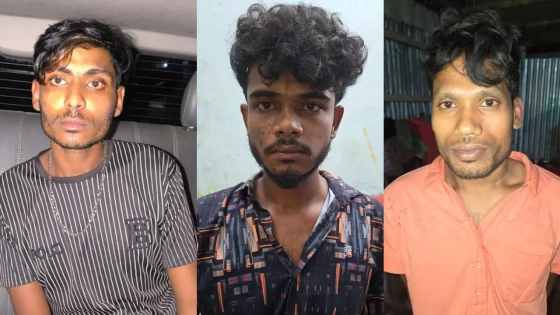সাংবাদিক তুহিন হত্যা মামলায় গ্রেপ্তারকৃতরা। ছবি : কালবেলা