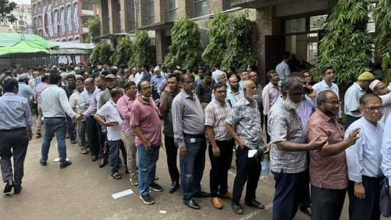 ভোটারদের লাইন। ছবি : কালবেলা