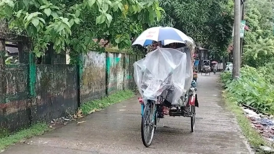 প্রকৃতিতে মৌসুমি বায়ু সক্রিয় থাকায় উপকূলজুড়ে টানা বৃষ্টিপাত। ছবি : কালবেলা