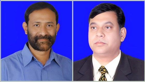 ফরিদুল কবির তালুকদার শামীম (বামে) ও শাহ ওয়ারেছ আলী মামুন। ছবি : সংগৃহীত