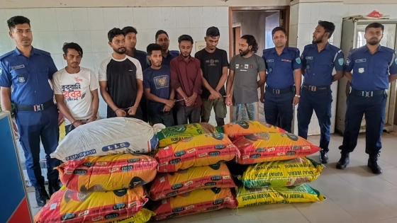 সিলেটে কুরিয়ার ভ্যানে ডাকাতির ঘটনায় ৬ জন গ্রেপ্তার। ছবি : কালবেলা