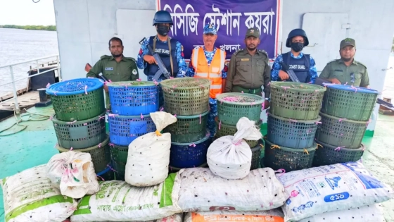 সুন্দরবনে অভিযান দেখে পালালেন জেলেরা, জব্দ ৮৫০ কেজি কাঁকড়া   |