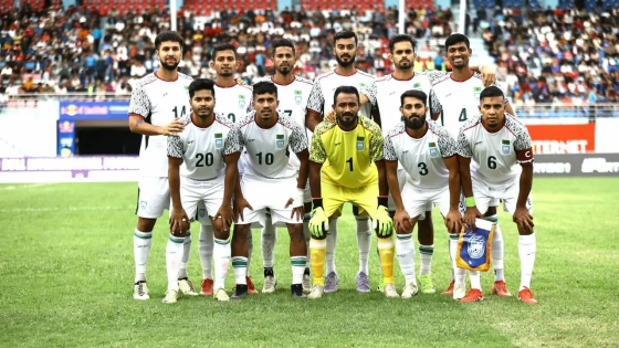 বাংলাদেশ ফুটবল দল । ছবি: সংগৃহীত