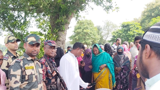 সীমান্তের শূন্যরেখায় শেষবার মায়ের মুখ দেখলেন মেয়ে