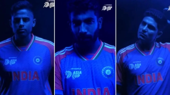 এশিয়া কাপের জন্য ভারতের জার্সি উন্মোচন