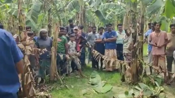 কলাবাগানে পড়ে ছিল লুঙ্গি পেঁচানো যুবকের মরদেহ
