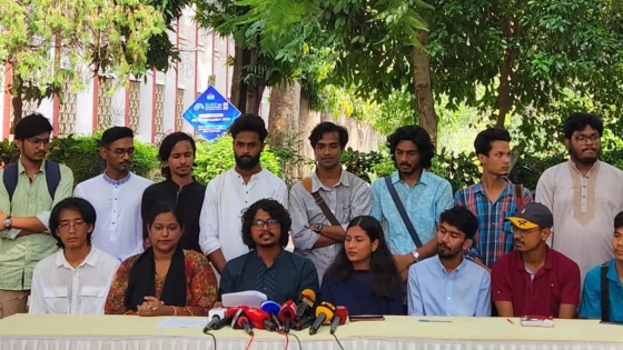 রাকসুর নারী ভিপি প্রার্থী তাসিনের নেতৃত্বে প্যানেল ঘোষণা