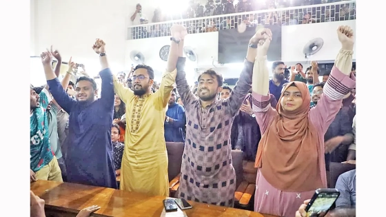 জাকসুতেও শিবিরের জয়জয়কার