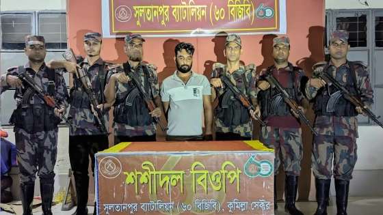 কুমিল্লার সীমান্ত দিয়ে অবৈধভাবে প্রবেশের সময় ভারতীয় নাগরিক আটক