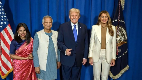 ট্রাম্পের সঙ্গে ড. ইউনূস ও তার মেয়ের ছবি প্রকাশ