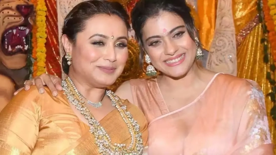 বাড়ির পূজায় রানি-কাজল