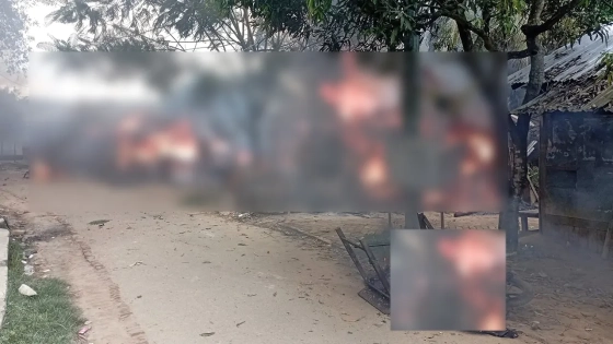 খাগড়াছড়িতে অবরোধের মধ্যে মোটরসাইকেল ও বাড়ি-ঘরে অগ্নিসংযোগ