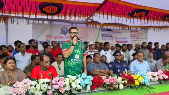 খেলাধুলার মাধ্যমে গুণগত রাজনৈতিক পরিবর্তনের ঘোষণা আমিনুল হকের