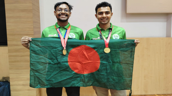 বিইউবিটির শিক্ষার্থীদের আন্তর্জাতিক স্বর্ণপদক জয়