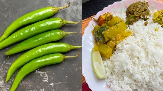 প্রতিদিন দুপুরে ভাতের সঙ্গে কাঁচামরিচ খেলে কী ঘটে শরীরে?