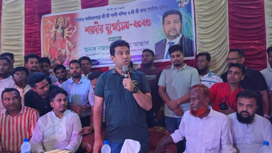 দুর্গাপূজায় হিন্দু সম্প্রদায়ের পাশে আছে বিএনপি : নজরুল ইসলাম আজাদ