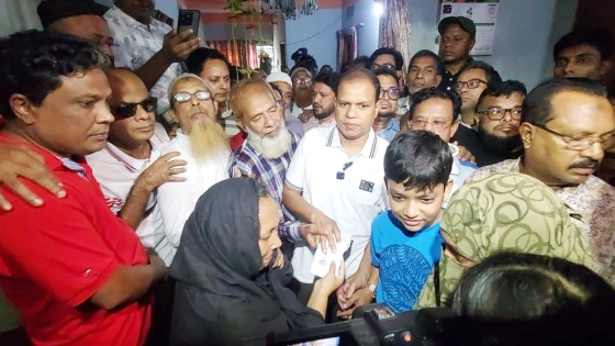 নিহত যুবদল নেতা রাহুল সরকারের পরিবারের পাশে তারেক রহমান