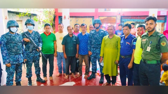 হাতিয়ায় যৌথবাহিনীর সহায়তায় শারদীয় দুর্গাপূজা সম্পন্ন