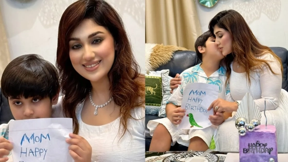 ছেলের সঙ্গে কেক কেটে অপুর জন্মদিন উদ্‌যাপন