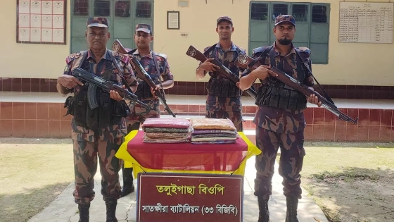 সীমান্তে বিজিবির অভিযানে বিপুল ভারতীয় পণ্য জব্দ