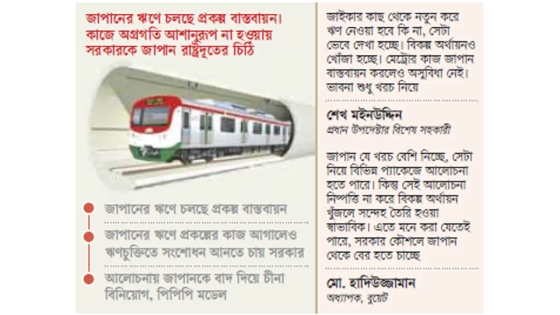 মেট্রোরেলের নতুন দুই লাইনের নির্মাণকাজে স্থবিরতা