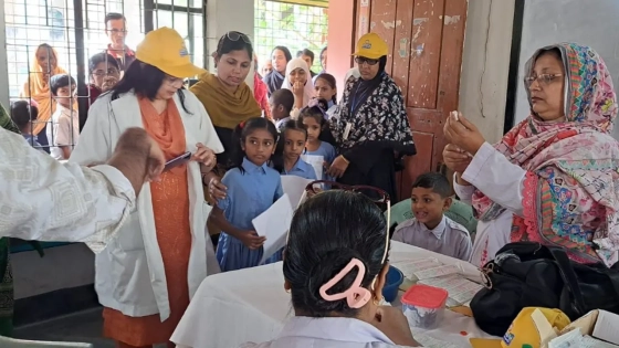 শিশুর সুরক্ষায় জাতীয় টাইফয়েড টিকাদান কর্মসূচিতে ঢাকা আহ্ছানিয়া মিশন